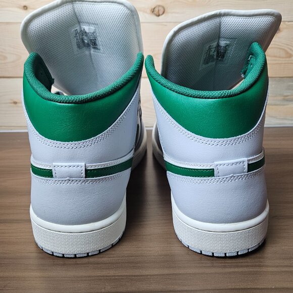 Air Jordan 1 Mid Summit White Lucky Green- Size 13 NWOB main image 8